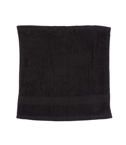 Towel City Luxury Face Cloth Black
