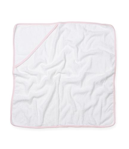 Towel City Babies Hooded Towel White/Pink