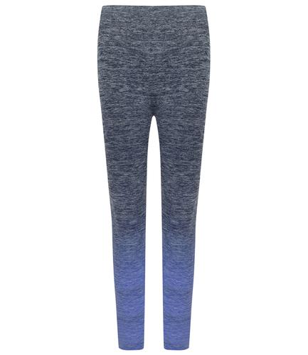 Tombo Ladies Seamless Fade Out Leggings Navy/Blue Marl L/XL