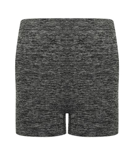 Tombo Ladies Seamless Shorts Dark Grey Marl L/XL