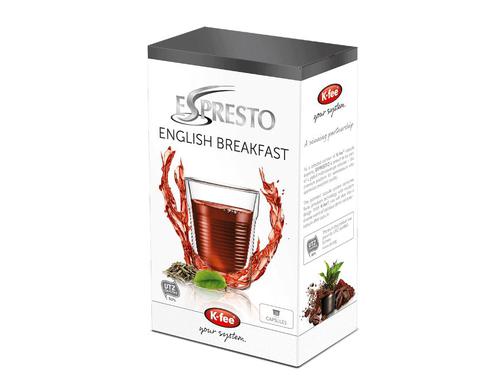 K-fee Espresto English Breakfast Standard Tea Capsules Pack of 16