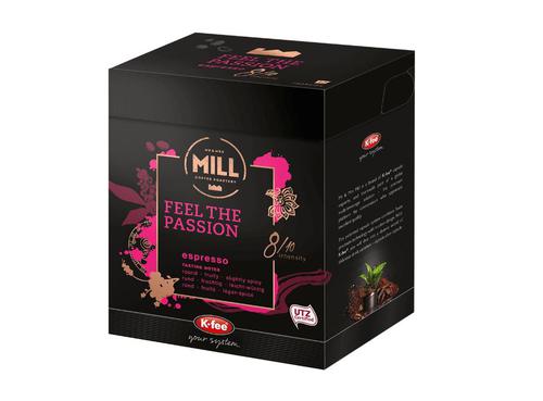 K-fee Mr & Mrs Mill Feel The Passion Standard Espresso Capsules Pack of 6 x 12