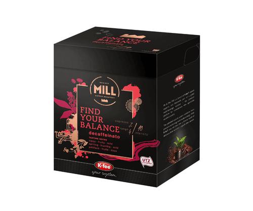 K-fee Mr & Mrs Mill Find Your Balance Standard Decaffeinated Capsules Pack of 12