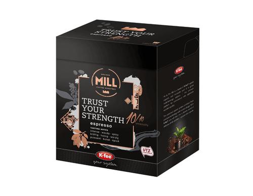 K-fee Mr & Mrs Mill Trust Your Strength Standard Espresso Capsules Pack of 12