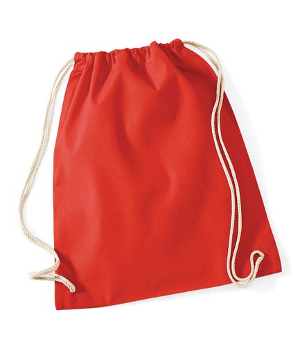 Westford Mill Cotton Gymsac Bright Red