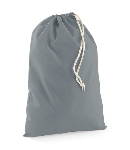 Westford Mill Cotton Stuff Bag Pure Grey L