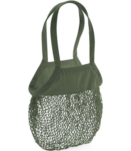 Westford Mill Organic Cotton Mesh Grocery Bag Olive Green