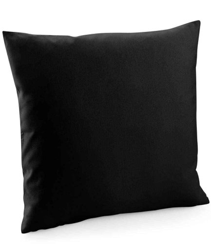 Westford Mill Fairtrade Cotton Canvas Cushion Cover Black L