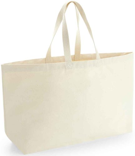 Westford Mill Oversized Canvas Tote Bag Natural