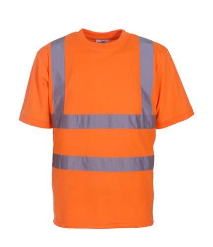 Yoko Hi-Vis Short Sleeve T-Shirt Orange 3XL