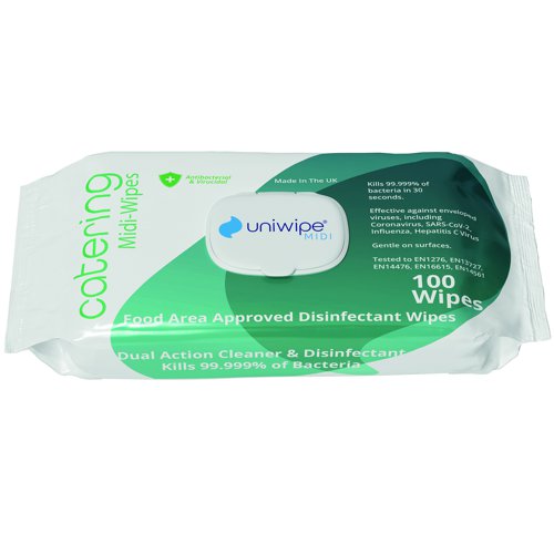 Uniwipe Midi-Wipe Catering Wipes (Pack 100) 1031