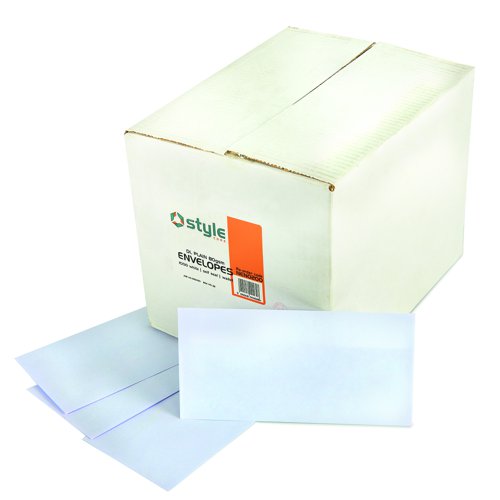 Style Wallet Envelopes Self-Seal DL White 80gsm (Pack 1000)