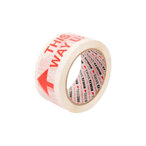 Printed Packing Tape This Way Up 50mm x 66m (Single)