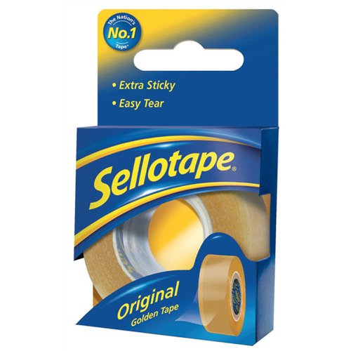 Sellotape Original Golden 18mm x25m Flow Wrap 1569069