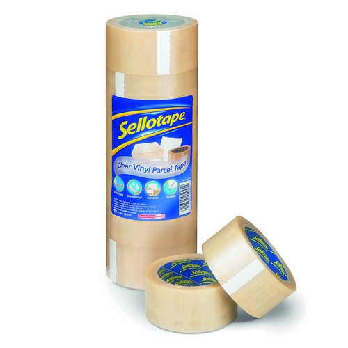 Sellotape Vinyl Tape 50mm x 66m Clear 1445488