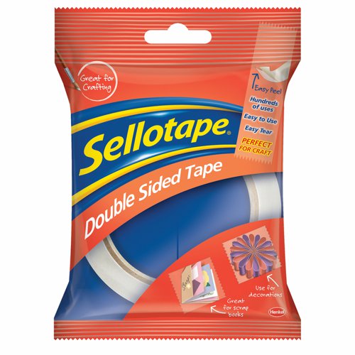 Sellotape Double Sided Tape 50mm x33m 1447054