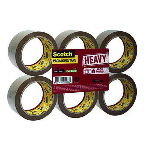 3M Scotch Premium Packaging Tape 50mmx66m Brown