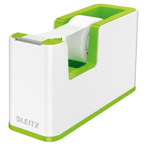 Leitz WOW Dual Colour Tape Dispenser & Tape White/Green 53641054