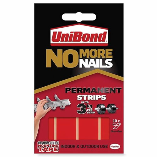 UniBond No More Nails Strips Permanent (10 Strips) 1507605