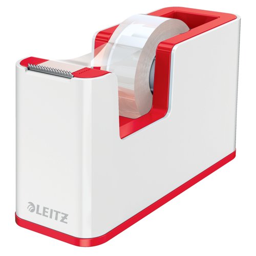 Leitz WOW Dual Colour Tape Dispenser & Tape White/Red 53641026