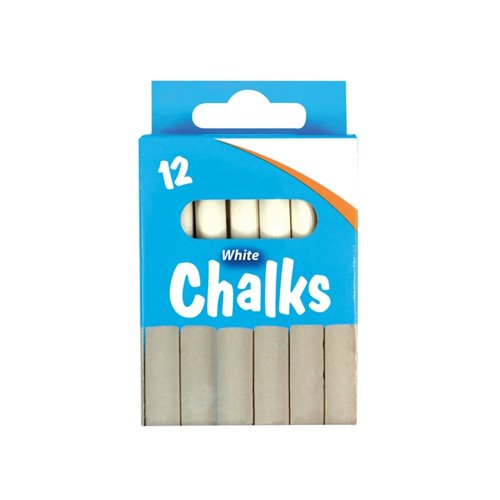Chalk Sticks White (Pack 12)