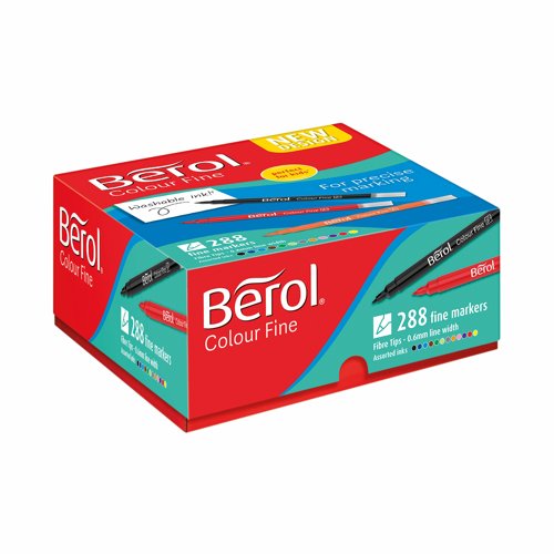 Berol Colour Fine Class Pack Assorted (Pack 288) 2057601