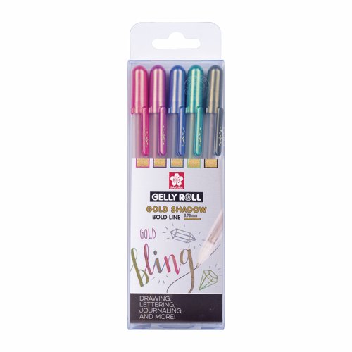 Sakura Gelly Roll Gold Shadow (Pack 5) POXPGBSHA5A
