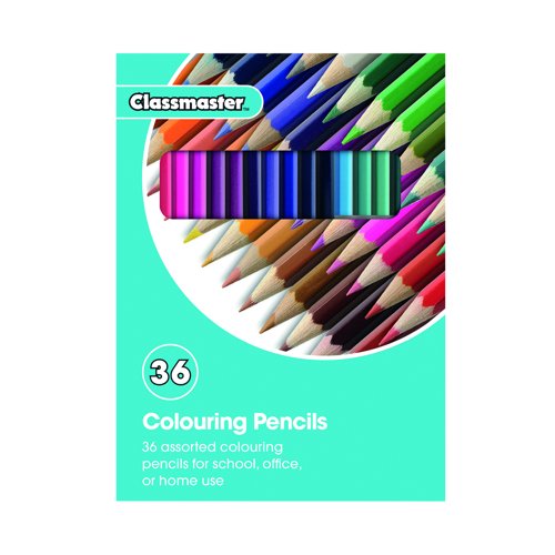 Classmaster Colouring Pencils Assorted (Pack 36) CPW36