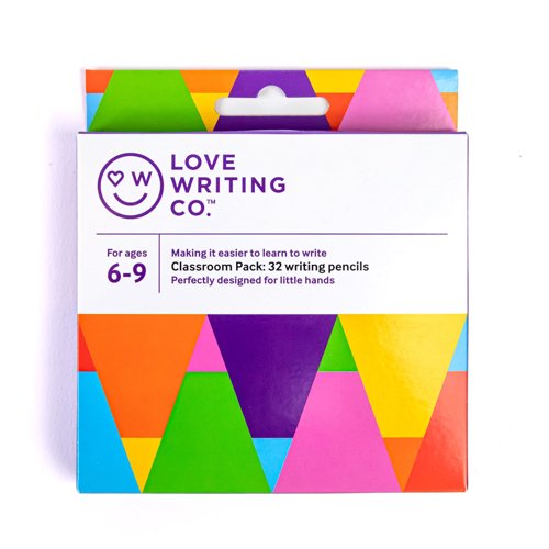 Love Writing Tripod Grip and Control Writing Pencil Jumbo Classroom Pack Ages 6-9 (32) CLA-32-609