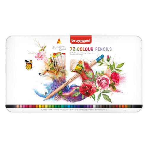 Bruynzeel Expression Colour Pencil Tin Assorted Colours (Pack 72) 60312072