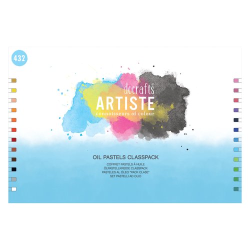 Docrafts Artiste Regular Oil Pastels Assorted Colours (Pack 432) DOA 551016