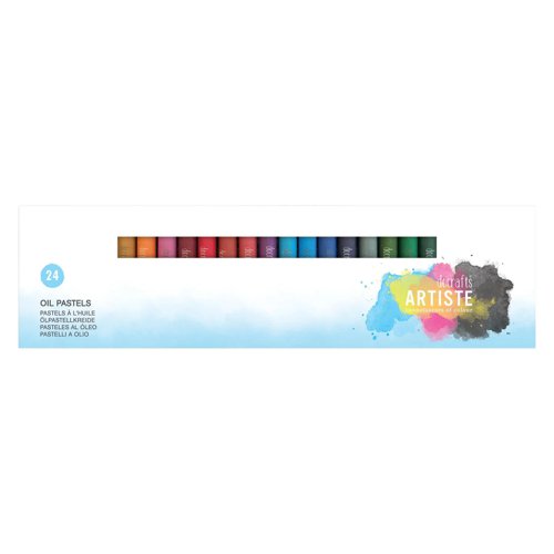 Docrafts Artiste Regular Oil Pastels Assorted Colours (Pack 24) DOA 551015