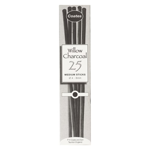 Coates Willow Charcoal Medium 5-6mm (Pack 25) CWCM25