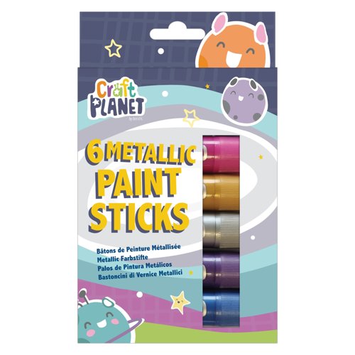 Craft Planet Paint Sticks Metallic (Pack 6) CPT 763017
