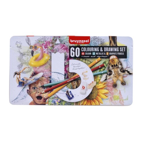 Bruynzeel Drawing & Colouring Set Creative Artists (60 Pieces) 60312907