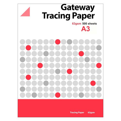 Gateway Natural Tracing Paper A3 63gsm (500 Sheets) GW000589