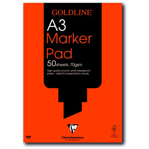 Goldline Bleedproof Marker Pad A3 50sheets GPB1A3Z