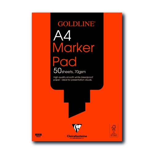 Goldline Bleedproof Marker Pad A4 50sheets GPB1A4Z