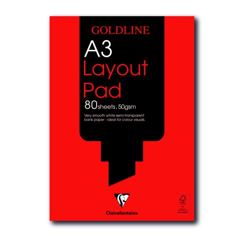 Goldline Layout Pad A3 80sheets GPL1A3Z