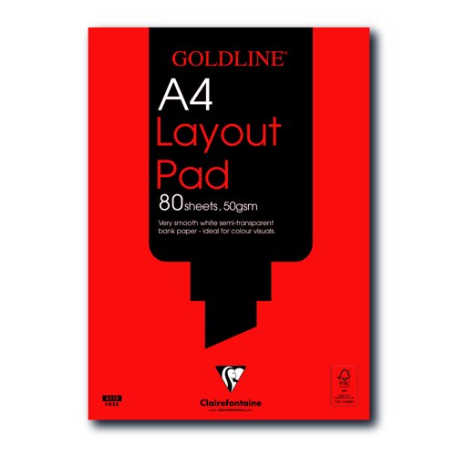 Goldline Layout Pad A4 80sheets GPL1A4Z
