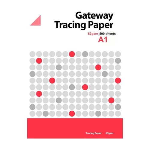 Gateway Natural Tracing Paper A1 594x841mm 63gsm (500 Sheets) GW000617