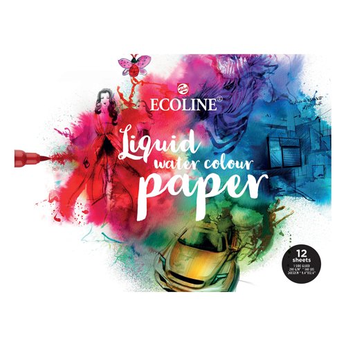 Ecoline Watercolour Paper Pad 240x320mm 290gsm 12 Sheets 91582430