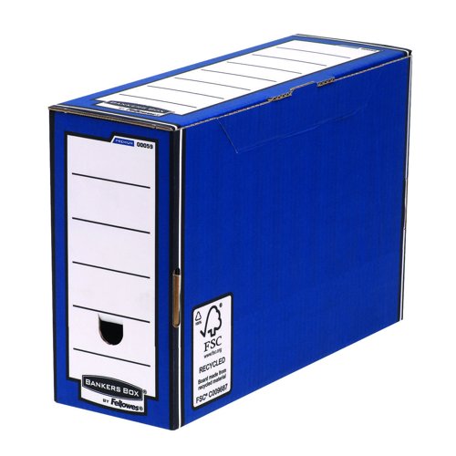 Bankers Box Premium Transfer File 127x254x359mm Blue/White 0005902
