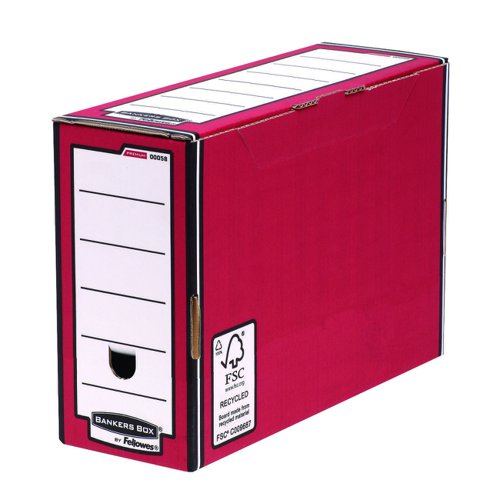 Fellowes Bankers Box Premium Transfer File Red/White (5) 0005805
