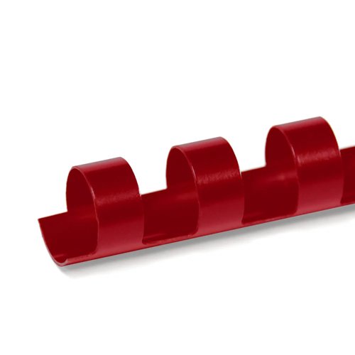 Plastic Binding Combs A4 6mm Red (Pack 100)