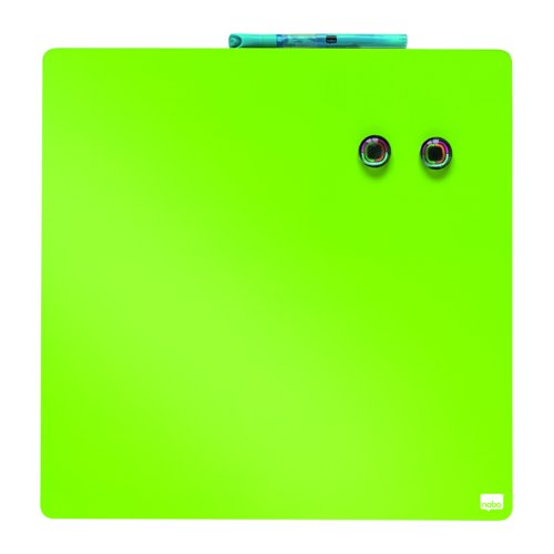 Nobo Magnetic Square Tile Drywipe Board 360x360mm Green 1903773