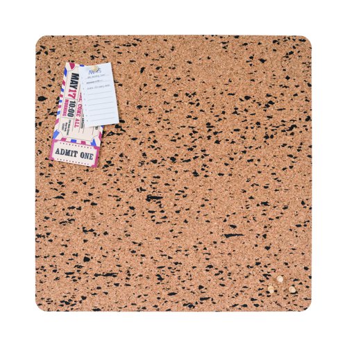 Bi-Office Eco Frameless Cork Board Square 450x450mm SF244412397-910
