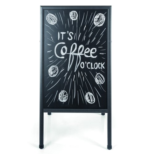 Bi-Office A-Frame Chalkboard 600x1200mm Black DKT30404042