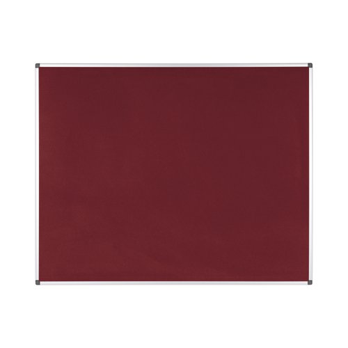 Bi-Office Maya Noticeboard Aluminium Frame 1500x1200mm Burgundy FA1233170