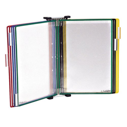 Djois Wall Unit 10 Pocket A4 Assorted Colours 414109